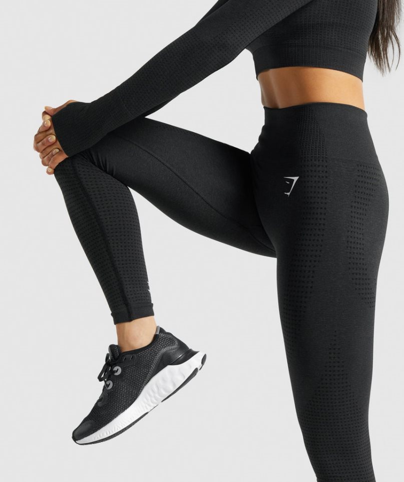 Legginsy Gymshark Vital Seamless 2.0 Damskie Czarne | PL 516FCP